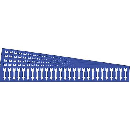 Brady Pipe Marker, Adhesive, White, (Arrow), PK5, 91886-PK 91886-PK