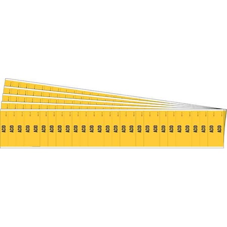 Brady Pipe Marker, Adhesive, Black, Acid, PK5, 91896-PK 91896-PK