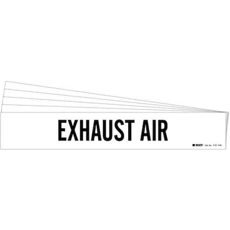 Brady Pipe Marker, Black, Exhaust Air, PK5, 7101-1HV-PK 7101-1HV-PK