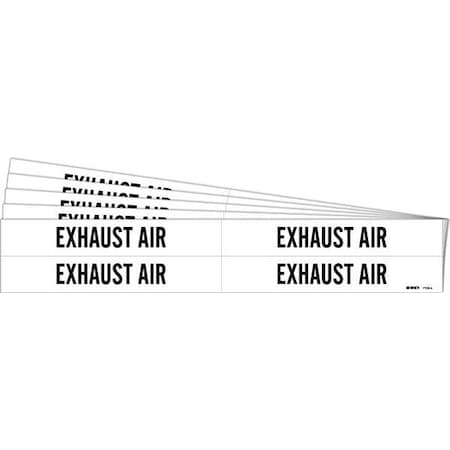 Brady Pipe Marker, Black, Exhaust Air, PK5, 7101-4-PK 7101-4-PK