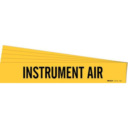 Brady Pipe Marker, Black, Instrument Air, PK5, 7166-1-PK 7166-1-PK