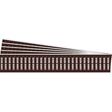 Brady Pipe Marker, White, Carbon Dioxide, PK5, 108708-PK 108708-PK