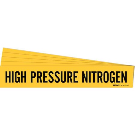 Brady Pipe Marker, High Pressure Nitrogen, PK5, 7140-1-PK 7140-1-PK