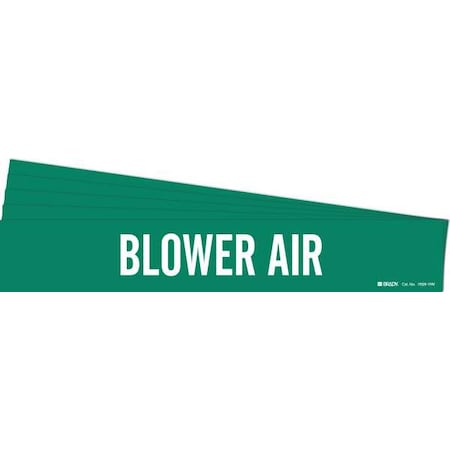 Brady Pipe Marker, White, Blower Air, PK5, 7029-1HV-PK 7029-1HV-PK
