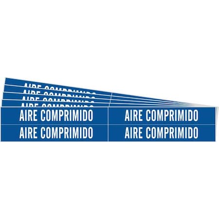 Brady Pipe Marker, White, Aire Comprimido, PK5, 83456-PK 83456-PK