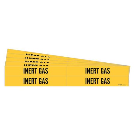 Brady Pipe Marker, Adhesive, Black, Inert Gas, PK5, 8791-4-PK 8791-4-PK