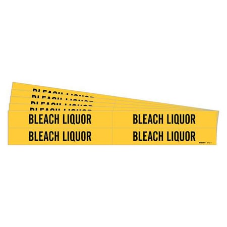 Brady Pipe Marker, Black, Bleach Liquor, PK5, 8783-4-PK 8783-4-PK