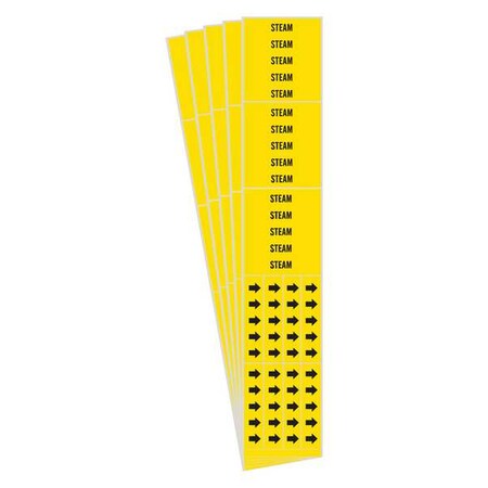 Brady Pipe Marker, PK5, 7270-3C-PK 7270-3C-PK