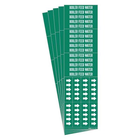 Brady Pipe Marker, PK5, 7332-3C-PK 7332-3C-PK