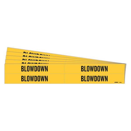 Brady Pipe Marker, PK5, 7028-4-PK 7028-4-PK