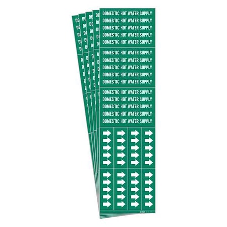 Brady Pipe Marker, PK5, 7352-3C-PK 7352-3C-PK