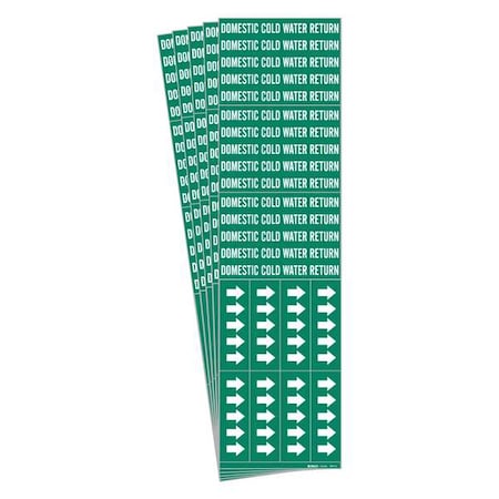 Brady Pipe Marker, PK5, 7085-3C-PK 7085-3C-PK