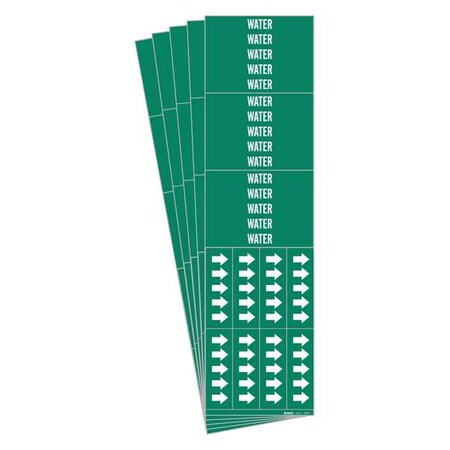 Brady Pipe Marker, PK5 7304-3C-PK