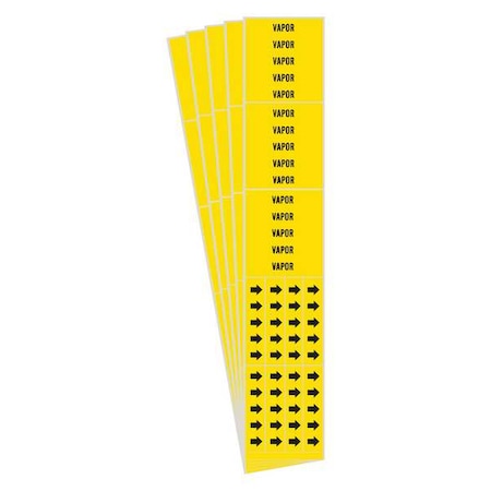 Brady Pipe Marker, PK5, 7294-3C-PK 7294-3C-PK