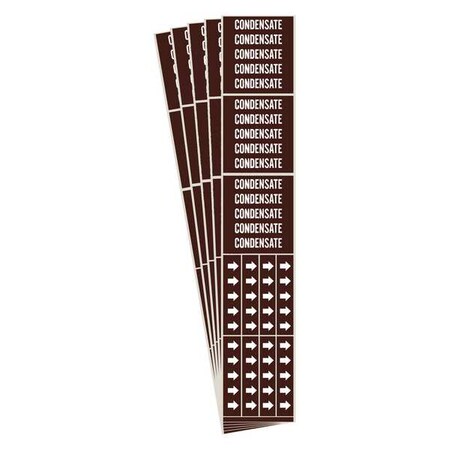 Brady Pipe Marker, PK5, 7348-3C-PK 7348-3C-PK