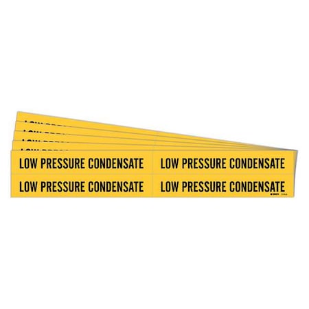 Brady Pipe Marker, Low Pressure Condensate, PK5, 7175-4-PK 7175-4-PK