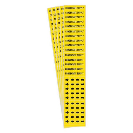 Brady Pipe Marker, PK5, 7066-3C-PK 7066-3C-PK