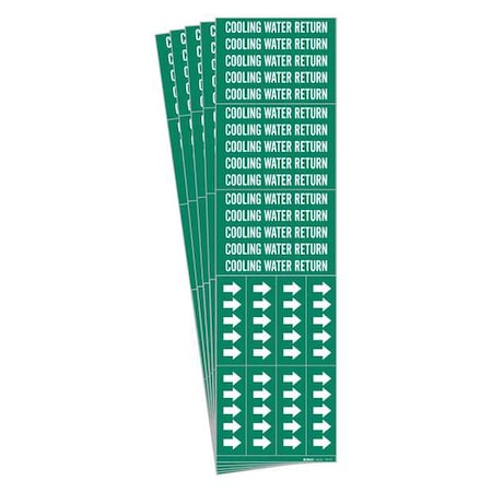 Brady Pipe Marker, PK5, 7071-3C-PK 7071-3C-PK