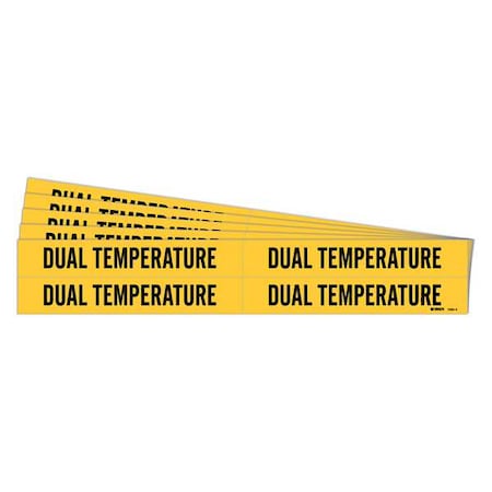 Brady Pipe Marker, Black, Dual Temperature, PK5, 7094-4-PK 7094-4-PK