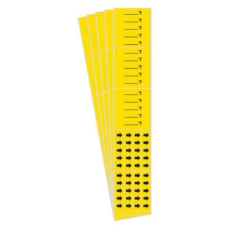 Brady Pipe Marker, Adhesive, Black, F, PK5, 7308-3C-PK 7308-3C-PK
