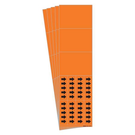 Brady Pipe Marker, Self-Sticking Vinyl, PK5, 7023-3C-PK 7023-3C-PK