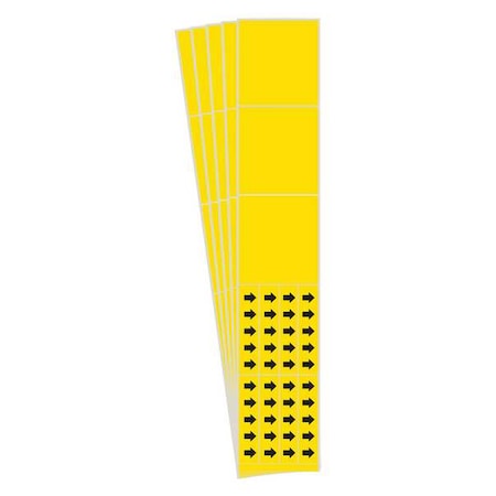 Brady Pipe Marker, Adhesive, Black, No Legend, PK5, 7025-3C-PK 7025-3C-PK