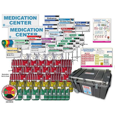 Disaster Management Systems Mass Vaccination POD Kit, 40 in L DMS-05863W
