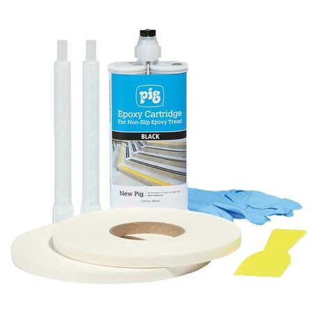 Pig Non-Slip Epoxy Tread Kit, Black/Yellow FLM853