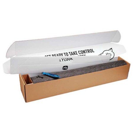 Pig Carpet Protection Mat, Polyester, 1/8 in Thick, Gray, 3 ft W x 25 ft L GRPCP36206-GY