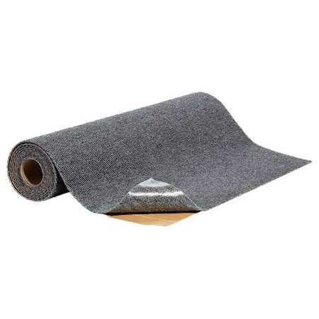 Pig Carpet Protection Mat, Polyester, 1/8 in Thick, Gray, 3 ft W x 10 ft L GRPCP913X10-GY