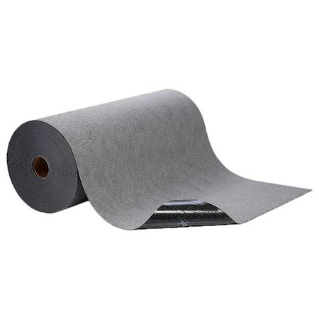 Pig Paint Booth Mat, 32 in x 150 ft, Paints, Solvents, Stains, Gray, Polypropylene MAT32350-GY