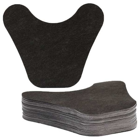 Pig Adhesive Backed Toilet Floor Mat, PP, PK50 GRP7503-BK