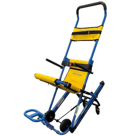 Evac-Chair Stair Chair, 440 lb, Blue, Yellow, 20" W 400H