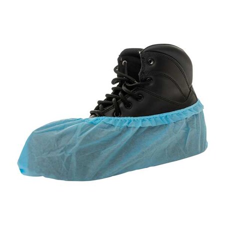 International Enviroguard Disposable Shoe Covers, CPE, Blue, Slip Resistant Sole: Yes , XL 3703B