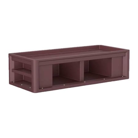 Cortech Institutional Bed, 81 in L, Burgundy 7601BY