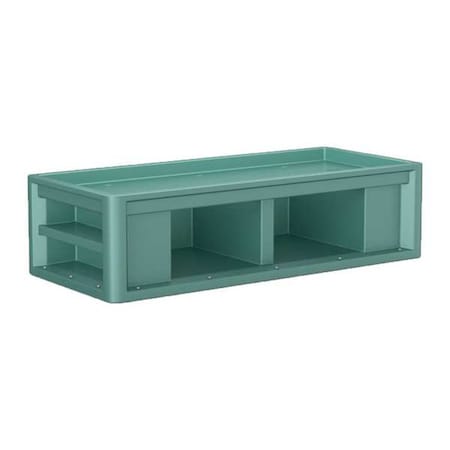 Cortech Institutional Bed, 81 in L, Aqua 7601AQ