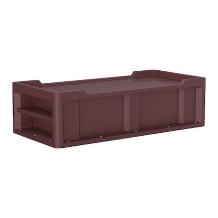Cortech Institutional Bed, 86 in L, Burgundy 7801BY