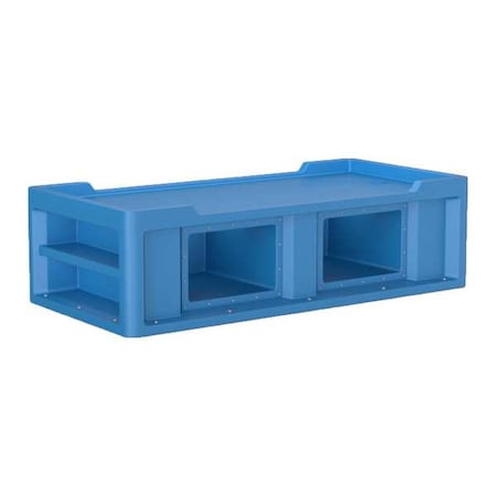 Cortech Institutional Bed, 86 in L, Slate Blue 7802SB