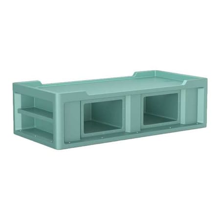 Cortech Institutional Bed, 86 in L, Aqua 7802AQ