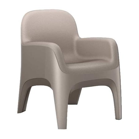 Cortech Arm Chair, Stone Gray Seat, 25 in W 26 in L 32 in H, Polyethylene Seat 7484SG