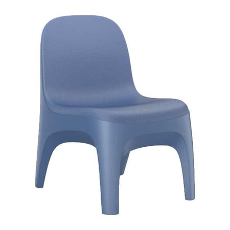Cortech Armless Chair, Midnight Blue Seat, 22 in W 26 in L 32 in H, Polyethylene Seat 6484MB