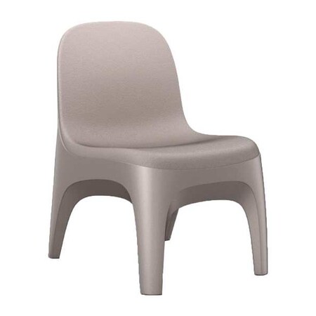 Cortech Armless Chair, Stone Gray Seat, 22 in W 26 in L 32 in H, Polyethylene Seat 6484SG