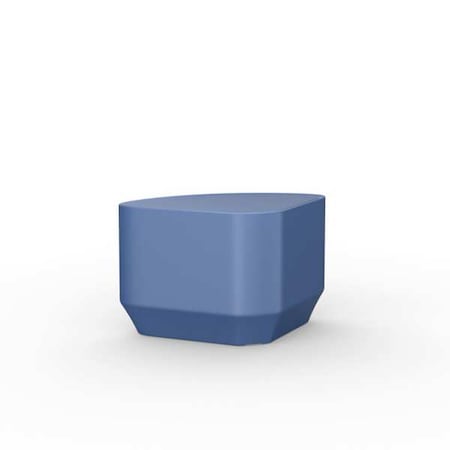 Cortech Rectangle End Table, 27 in W, 19 in L, 16 1/2 in H, Polyethylene, Midnight Blue 484MB