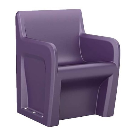 Cortech Arm Chair, Indigo Seat, 24 in W 24 in L 33 in H, Polyethylene Seat 106484IG