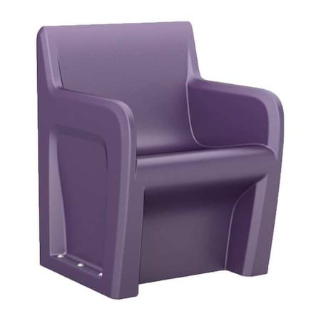 Cortech Arm Chair, Indigo Seat, 24 in W 24 in L 33 in H, Polyethylene Seat 106484IGS