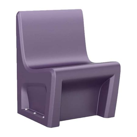 Cortech Armless Chair, Indigo Seat, 24 in W 24 in L 33 in H, Polyethylene Seat 116484IGS
