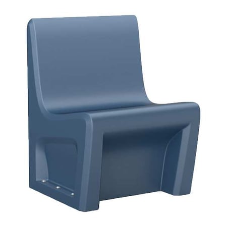 Cortech Armless Chair, Midnight Blue Seat, 24 in W 24 in L 33 in H, Polyethylene Seat 116484MB