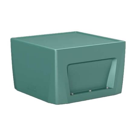 Cortech Rectangle End Table, 24 in W, 24 in L, 15 in H, Polyethylene, Aqua 126484AQ