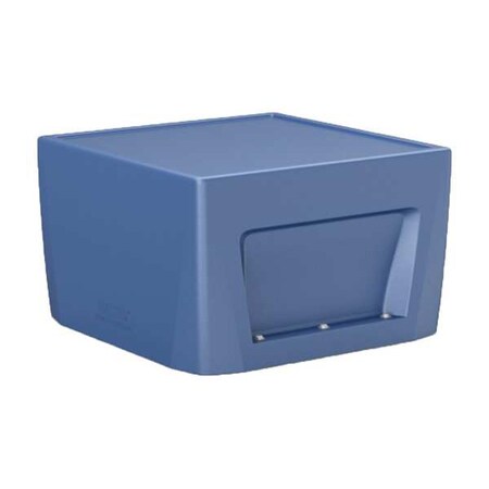 Cortech Rectangle End Table, 24 in W, 24 in L, 15 in H, Polyethylene, Midnight Blue 126484MB