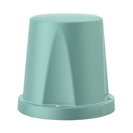 Cortech Stool, Aqua Seat, 16 1/2 in W 16 1/2 in L 15 1/2 in H, Polyethylene Seat 7901AQ